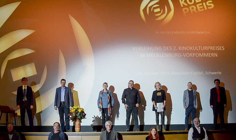 Kinokulturpreis-Verleihung im Filmpalast Capitol Schwerin im Oktober 2020