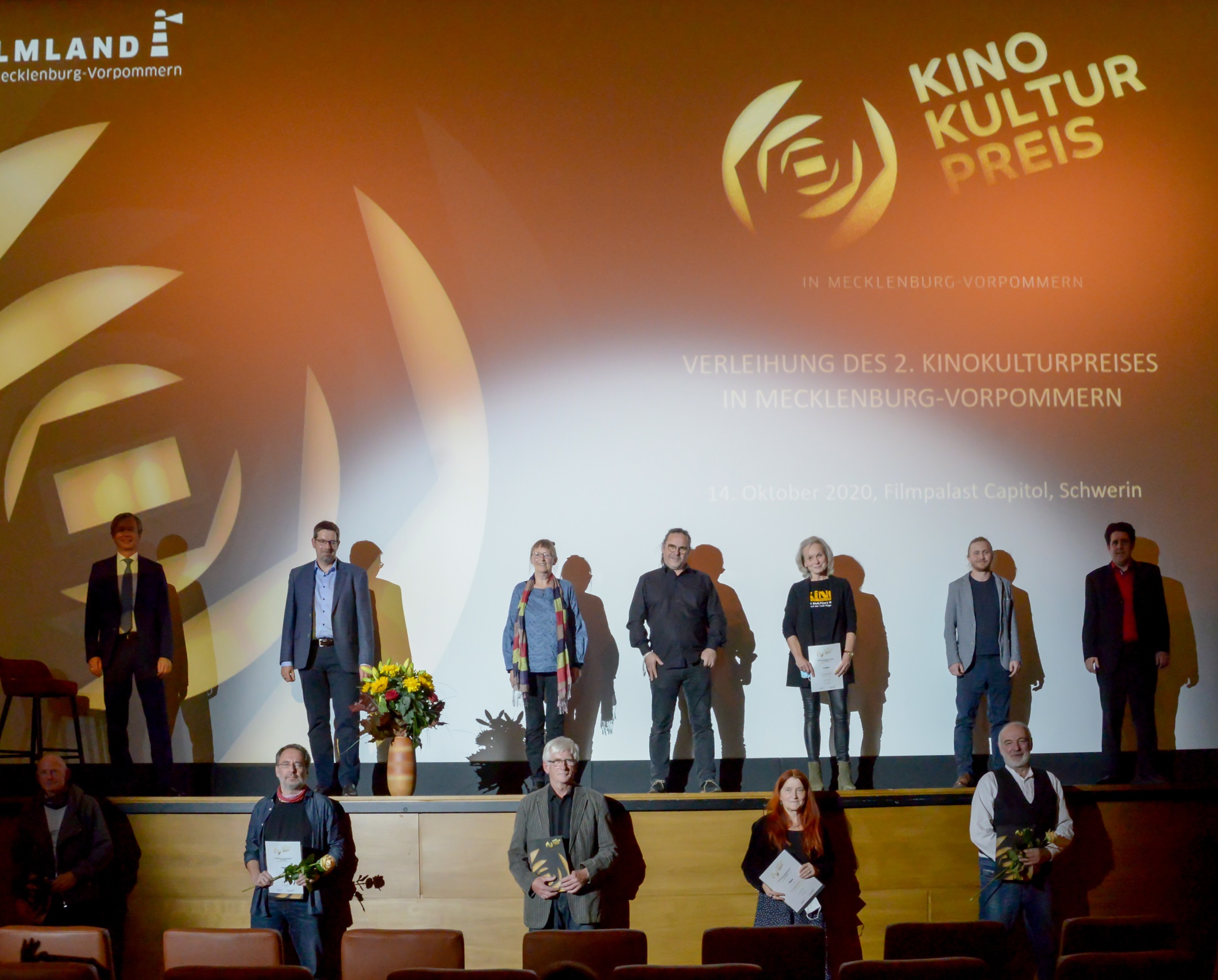 Kinokulturpreis-Verleihung im Filmpalast Capitol Schwerin im Oktober 2020